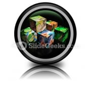 Finance Cubes PowerPoint Icon Cc Finance Cubes PowerPoint Icon Cc
