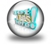 Get Apps Here PowerPoint Icon C Get Apps Here PowerPoint Icon C