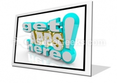 Get Apps Here PowerPoint Icon F Get Apps Here PowerPoint Icon F