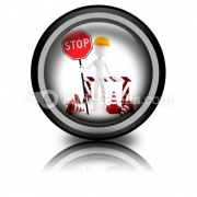 Worker Stop PowerPoint Icon Cc Worker Stop PowerPoint Icon Cc