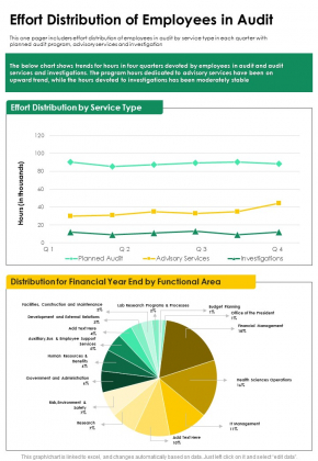 Effort Distribution Of Employees In Audit One Pager Documents