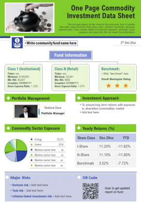 One_Page_Commodity_Investment_Data_Sheet_PDF_Document_PPT_Template_Slide_1