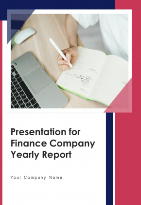 Presentation For Finance Company Yearly Report One Pager Documents