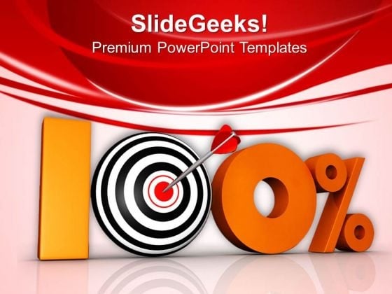100 Percent Target Achieved PowerPoint Templates Ppt Backgrounds For Slides 0813 100 Percent Target Achieved PowerPoint Templates Ppt Backgrounds For Slides 0813