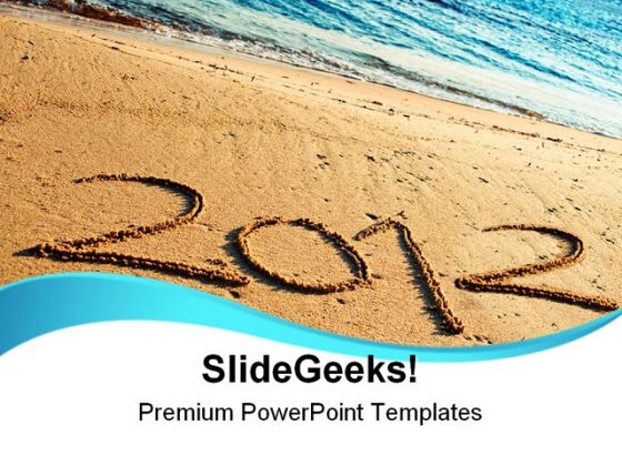 2012 On Sand Beach PowerPoint Templates And PowerPoint Backgrounds 1011