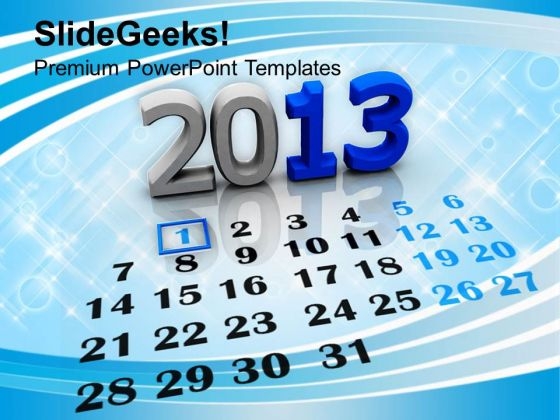 2013 Calendar New Year Holiday PowerPoint Templates Ppt Background For Slides 1112 2013 Calendar New Year Holiday PowerPoint Templates Ppt Background For Slides 1112