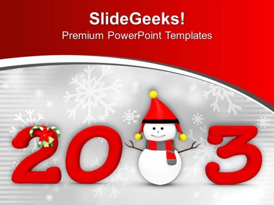 2013 New Year And Christmas Concept PowerPoint Templates Ppt Backgrounds For Slides 0113 2013 New Year And Christmas Concept PowerPoint Templates Ppt Backgrounds For Slides 0113