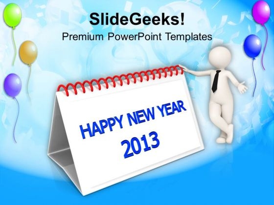 2013 New Year Calendar PowerPoint Templates Ppt Backgrounds For Slides 1212 2013 New Year Calendar PowerPoint Templates Ppt Backgrounds For Slides 1212