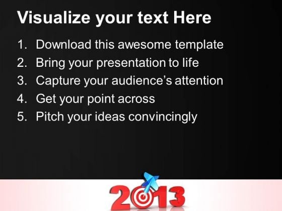 2013_new_year_targets_business_powerpoint_templates_and_powerpoint_themes_0612_text