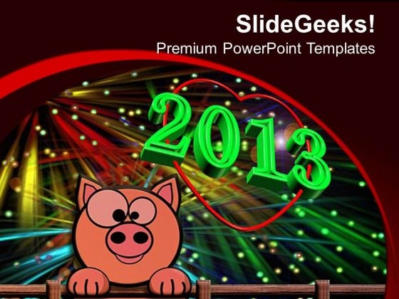 2013 New Years Eve Luck PowerPoint Templates Ppt Backgrounds For Slides 0513