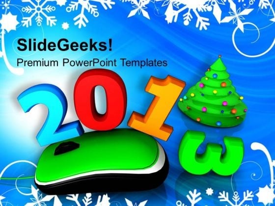 2013 With Computer Mouse Christmas PowerPoint Templates Ppt Backgrounds For Slides 1212 2013 With Computer Mouse Christmas PowerPoint Templates Ppt Backgrounds For Slides 1212