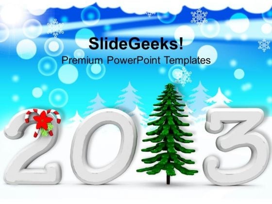 2013 With Pine Tree Christmas Background PowerPoint Templates Ppt Backgrounds For Slides 1212 2013 With Pine Tree Christmas Background PowerPoint Templates Ppt Backgrounds For Slides 1212