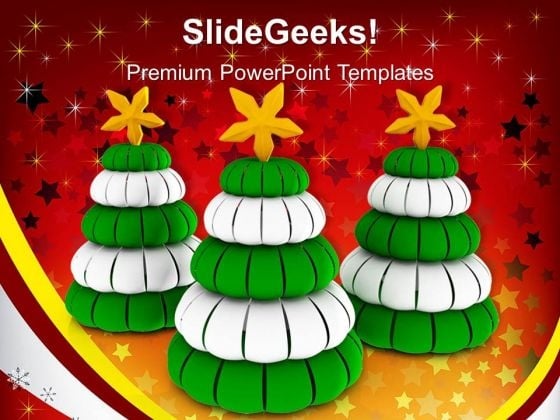 3 Pine Trees Green And White Christmas PowerPoint Templates Ppt Backgrounds For Slides 1212 3 Pine Trees Green And White Christmas PowerPoint Templates Ppt Backgrounds For Slides 1212