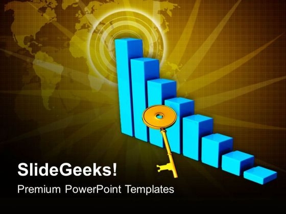 3d Bar Graph Rising With Golden Key PowerPoint Templates Ppt Backgrounds For Slides 0413 3d Bar Graph Rising With Golden Key PowerPoint Templates Ppt Backgrounds For Slides 0413