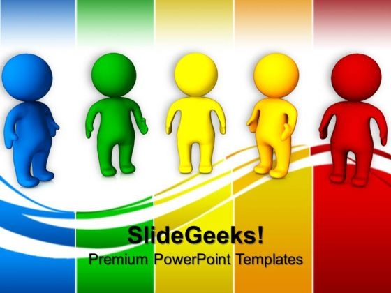3d Colorful People Business PowerPoint Templates And PowerPoint Themes 0812