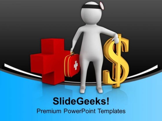 3d Doctor With Doller Sign PowerPoint Templates Ppt Backgrounds For Slides 0713 3d Doctor With Doller Sign PowerPoint Templates Ppt Backgrounds For Slides 0713