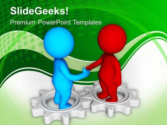 3d Handshake On Gears PowerPoint Templates Ppt Backgrounds For Slides 0713 3d Handshake On Gears PowerPoint Templates Ppt Backgrounds For Slides 0713
