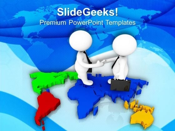 3d Handshake On World Map PowerPoint Templates Ppt Backgrounds For Slides 0713 3d Handshake On World Map PowerPoint Templates Ppt Backgrounds For Slides 0713
