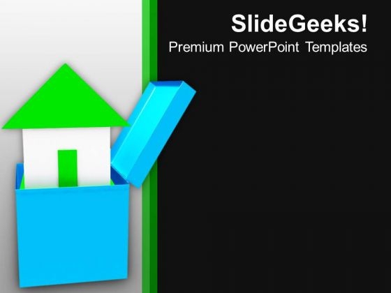 3d House Coming Out Of Box PowerPoint Templates Ppt Backgrounds For Slides 0213 3d House Coming Out Of Box PowerPoint Templates Ppt Backgrounds For Slides 0213