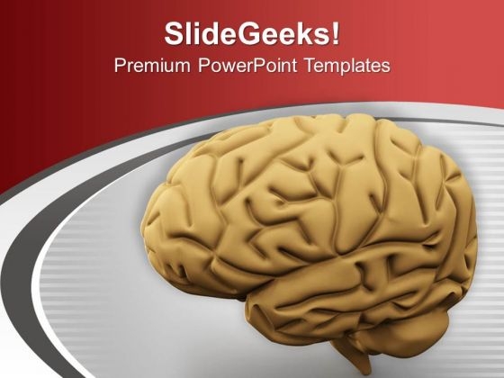 3d Human Brain From The Side PowerPoint Templates Ppt Backgrounds For Slides 0713 3d Human Brain From The Side PowerPoint Templates Ppt Backgrounds For Slides 0713