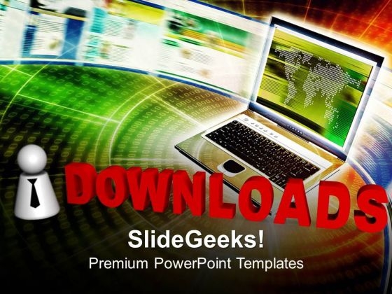 3d Illustration Of Downloading Text PowerPoint Templates And PowerPoint Themes 0912 3d Illustration Of Downloading Text PowerPoint Templates And PowerPoint Themes 0912