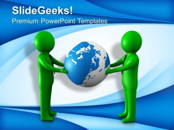 3d Illustration Of Men Holding Globe PowerPoint Templates Ppt Backgrounds For Slides 0713 3d Illustration Of Men Holding Globe PowerPoint Templates Ppt Backgrounds For Slides 0713