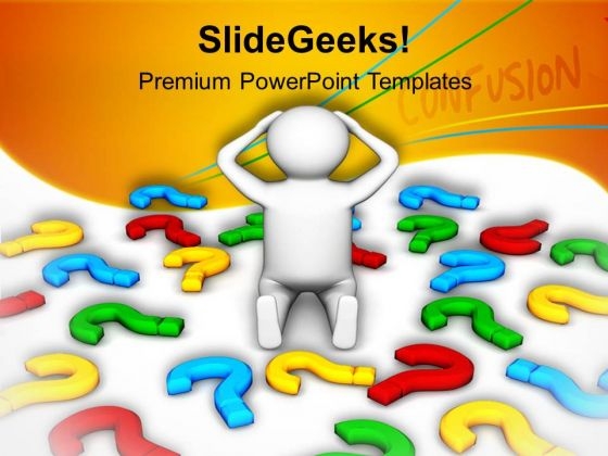 3d Image Of Confused Man PowerPoint Templates Ppt Backgrounds For Slides 0813 3d Image Of Confused Man PowerPoint Templates Ppt Backgrounds For Slides 0813