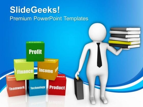 3d Image Of Man With Business Books PowerPoint Templates Ppt Backgrounds For Slides 0813 3d Image Of Man With Business Books PowerPoint Templates Ppt Backgrounds For Slides 0813