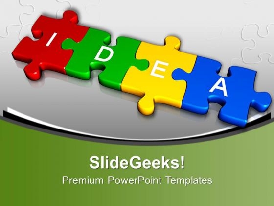 3d Jigsaw Puzzles Forms Idea InnovationPowerPoint Templates Ppt Backgrounds For Slides 0113