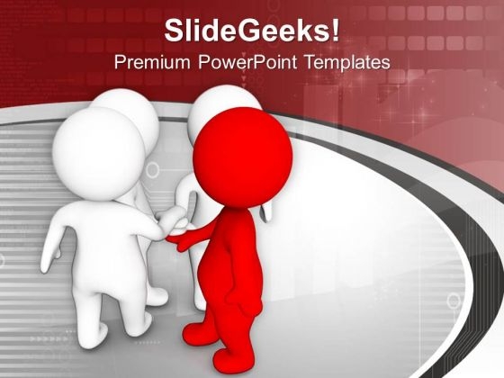 3d Leader Motivate His Team PowerPoint Templates Ppt Backgrounds For Slides 0713