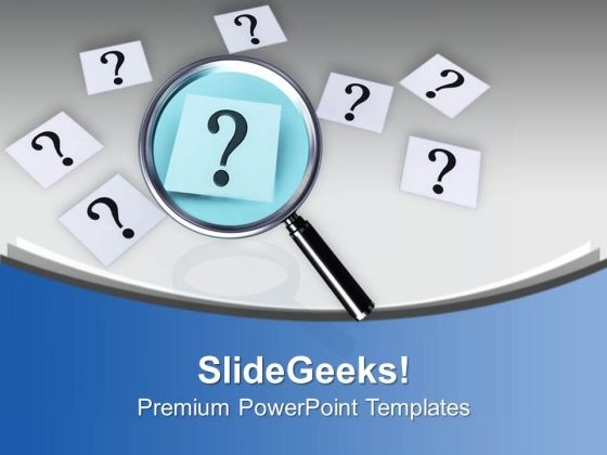3d Magnifying Glass Over Question Mark PowerPoint Templates Ppt Backgrounds For Slides 0713 3d Magnifying Glass Over Question Mark PowerPoint Templates Ppt Backgrounds For Slides 0713