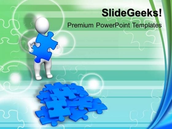 3d Man And Puzzle Success PowerPoint Templates And PowerPoint Themes 0912 3d Man And Puzzle Success PowerPoint Templates And PowerPoint Themes 0912