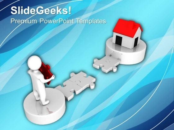 3d Man And Puzzle With Real Estate PowerPoint Templates And PowerPoint Themes 1012 3d Man And Puzzle With Real Estate PowerPoint Templates And PowerPoint Themes 1012