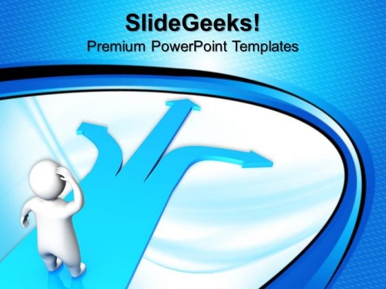 3d Man Confusion And Arrow Business PowerPoint Templates And PowerPoint Themes 0812 3d Man Confusion And Arrow Business PowerPoint Templates And PowerPoint Themes 0812