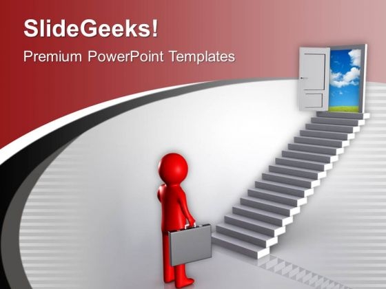 3d Man Found The Opportunity Door PowerPoint Templates Ppt Backgrounds For Slides 0213 3d Man Found The Opportunity Door PowerPoint Templates Ppt Backgrounds For Slides 0213