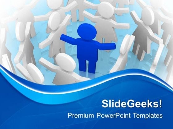 3d Man Leader And Team Members PowerPoint Templates Ppt Backgrounds For Slides 0713 3d Man Leader And Team Members PowerPoint Templates Ppt Backgrounds For Slides 0713