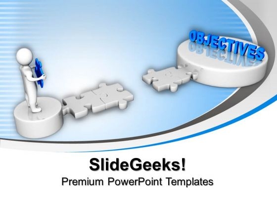3d Man Puzzle With Objectives Business PowerPoint Templates And PowerPoint Themes 1012 3d Man Puzzle With Objectives Business PowerPoint Templates And PowerPoint Themes 1012
