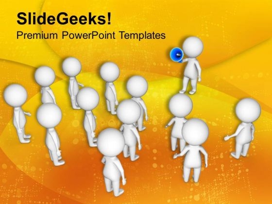 3d Man Speaking In Megaphone PowerPoint Templates Ppt Backgrounds For Slides 0813 3d Man Speaking In Megaphone PowerPoint Templates Ppt Backgrounds For Slides 0813