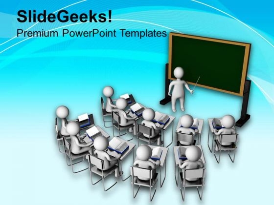3d Man Teaching In Classroom PowerPoint Templates Ppt Backgrounds For Slides 0713 3d Man Teaching In Classroom PowerPoint Templates Ppt Backgrounds For Slides 0713
