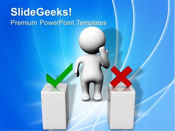 3d Man Thinking Behind Two Podiums PowerPoint Templates And PowerPoint Themes 1012 3d Man Thinking Behind Two Podiums PowerPoint Templates And PowerPoint Themes 1012