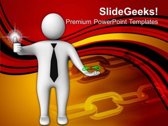 3d Man Thumbs Up With Strong Link Chains PowerPoint Templates PowerPoint Themes 1012 3d Man Thumbs Up With Strong Link Chains PowerPoint Templates PowerPoint Themes 1012