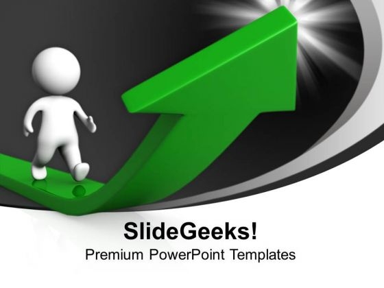 3d Man Walking On Growth Arrow Success PowerPoint Templates And PowerPoint Themes 1012 3d Man Walking On Growth Arrow Success PowerPoint Templates And PowerPoint Themes 1012
