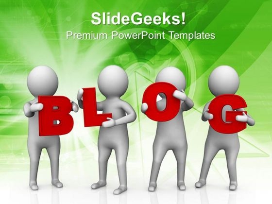 3d Man With Blog Word PowerPoint Templates Ppt Backgrounds For Slides 0813 3d Man With Blog Word PowerPoint Templates Ppt Backgrounds For Slides 0813
