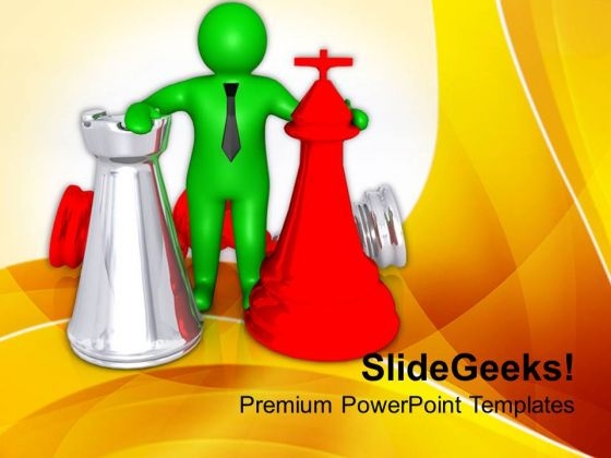 3d Man With Chess Pieces Strategy PowerPoint Templates Ppt Backgrounds For Slides 0713 3d Man With Chess Pieces Strategy PowerPoint Templates Ppt Backgrounds For Slides 0713