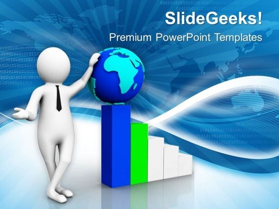 3d Man With Globe And Graph PowerPoint Templates Ppt Backgrounds For Slides 0813 3d Man With Globe And Graph PowerPoint Templates Ppt Backgrounds For Slides 0813