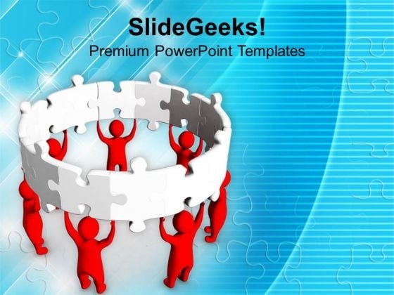3d Man With Jigsaw Puzzles Teamwork PowerPoint Templates Ppt Backgrounds For Slides 0413 3d Man With Jigsaw Puzzles Teamwork PowerPoint Templates Ppt Backgrounds For Slides 0413