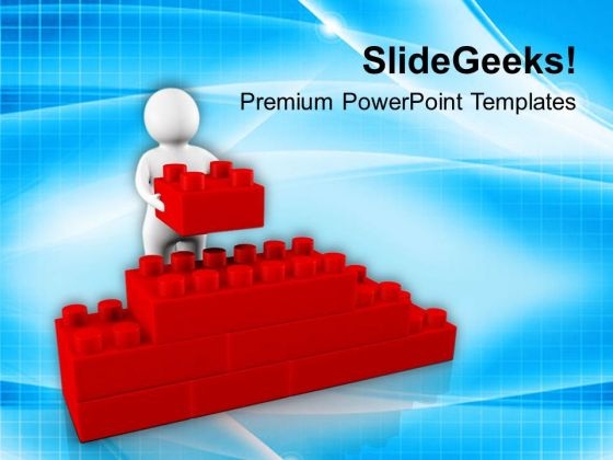 3d Man With Red Puzzle PowerPoint Templates Ppt Backgrounds For Slides 0713 3d Man With Red Puzzle PowerPoint Templates Ppt Backgrounds For Slides 0713
