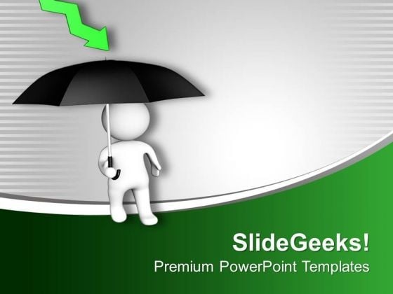 3d Man With Umbrella Financial Crisis PowerPoint Templates Ppt Backgrounds For Slides 0413 3d Man With Umbrella Financial Crisis PowerPoint Templates Ppt Backgrounds For Slides 0413