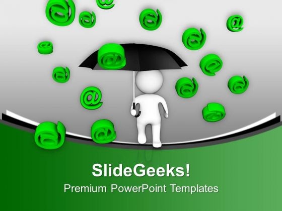 3d Man With Umbrella To Show Technology PowerPoint Templates Ppt Backgrounds For Slides 0413 3d Man With Umbrella To Show Technology PowerPoint Templates Ppt Backgrounds For Slides 0413