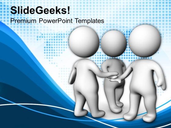 3d Men Hand On Hand Illustration PowerPoint Templates Ppt Backgrounds For Slides 0713